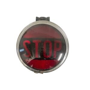 Vintage Dietz 474 STOP Tail Light w/ 44B Bracket School Bus Light Red Glass Lens